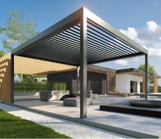 Bild zur Kategorie Pergola mit Markise