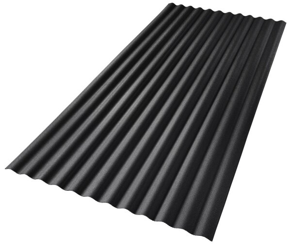 Recyclingplatte 2,5 mm schwarz Sinus 76/18