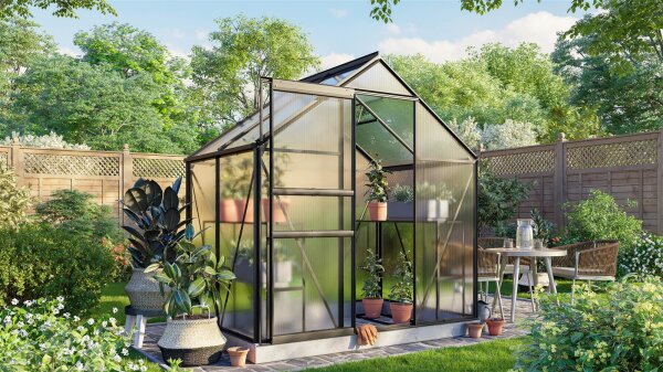 Gewächshaus Comet Polycarbonat Schwarz