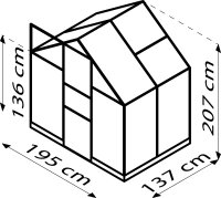 Gewächshaus Apollo Polycarbonat Smaragd
