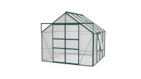 Gewächshaus Meridian 2.0 Polycarbonat / Sicherheitsglas Smaragd