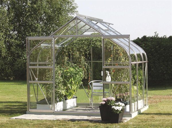 Gewächshaus Diana  Polycarbonat / Sicherheitsglas Alu