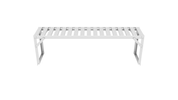 Alu-Tischaufsatz, 121x28x39cm, schwarz