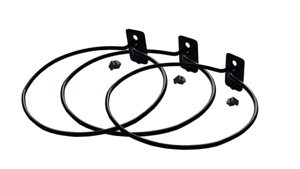 Pflanzentopfhalter 14cm 3er set, schwarz