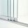Glasschiebewand Cremeweiß Komplettset 10 mm ESG Glas - Klar