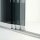 Glasschiebewand Cremeweiß Komplettset 10 mm ESG Glas - Dunkelgrau