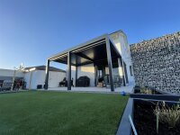 Premium Lamellendach Aluminium Wandmontage - Anthrazit