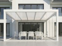 Kaltwintergarten Aluminium Cremeweiß -...