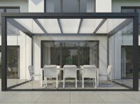 Kaltwintergarten Aluminium Tiefschwarz -...