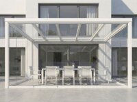 Kaltwintergarten Aluminium Cremeweiß - VSG Glas...