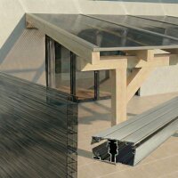 Komplettset Doppelstegplatten 16 mm - 3-Fach Struktur...