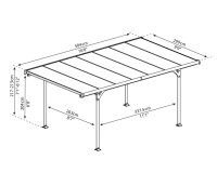 Carport Verona 299x504cm