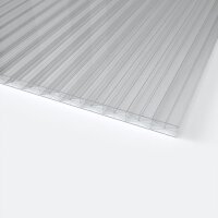 Komplettset Doppelstegplatten  16 mm - X + 5-Fach Struktur Farblos | Alu-Gummi-Profil  10160 x 3000