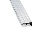 Komplettset Doppelstegplatten 16 mm - 3-Fach Struktur Anthrazit | Alu-Gummi-Profil