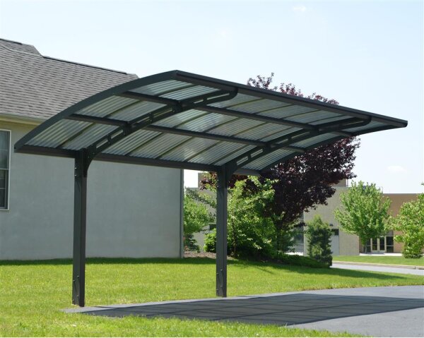 Carport Arizona Wave 495 cm  Breit verschiedene Tiefen