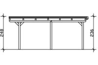 Carport Emsland, weiß