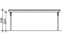 Carport Emsland, weiß