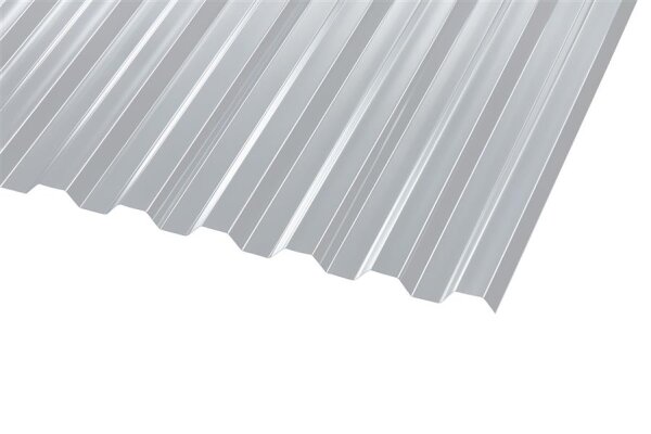 Polycarbonat Wellplatten klar Trapez 76/18 1,3 mm 1045 x 3000