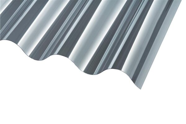 Polycarbonat Wellplatten klar P6 Sinus 177/51 0,8mm 1097 x 2000