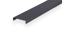 Klemmdeckel Alu anthrazit RAL 7016, 60mm breit 6000 mm