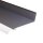 Wandanschlußprofil Alu 120mm 3050 mm anthrazit RAL 7016 inkl. Dichtung