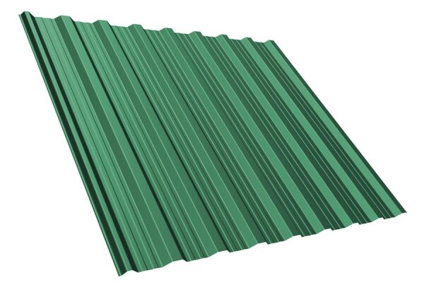 Trapezblech T18DR Dachprofil 0,70 mm Stärke 25µm Standardpolyester 1138 mm Minzgrün