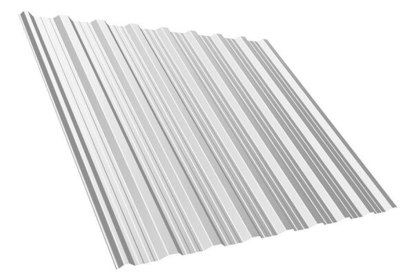 Trapezblech T18DR Dachprofil 0,70 mm Stärke 25µm Standardpolyester 1138 mm Reinweiss mit Antikondensbeschichtung