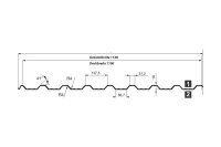 Trapezblech T18DR Dachprofil 0,75 mm Stärke...