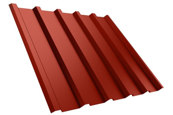 Trapezblech T35M Dachprofil 0,50 mm Stärke 25µm Standardpolyester 1080 mm Korallenrot mit Antikondensbeschichtung