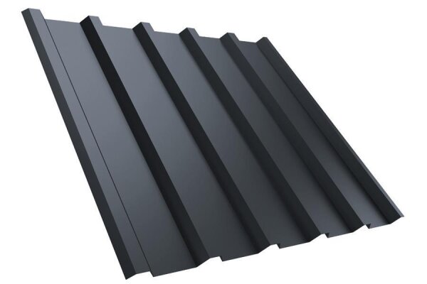 Trapezblech T35M Dachprofil 0,50 mm Stärke 50µm Purmat 1080 mm Anthrazit mit Antikondensbeschichtung