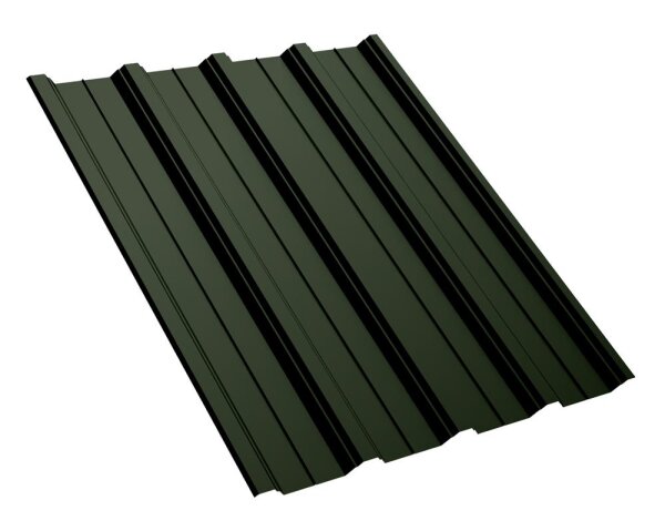 Trapezblech T40D Dachprofil 0,50 mm Stärke 25µm Standardpolyester 1098 mm Chromoxidgrün