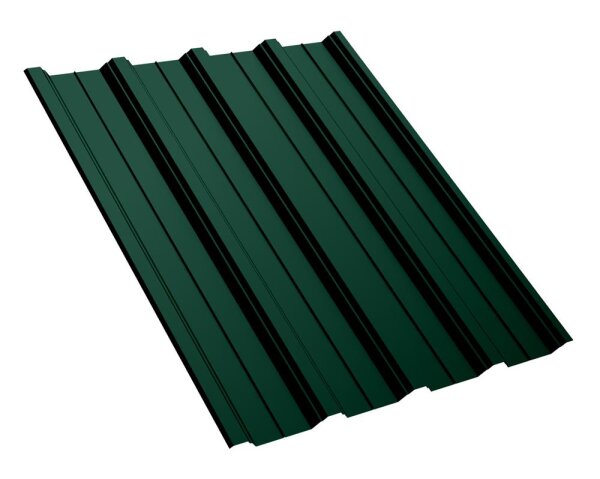 Trapezblech T40D Dachprofil 0,75 mm Stärke 25µm Standardpolyester 1098 mm Moosgrün mit Antikondensbeschichtung