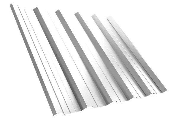 Trapezblech T35DR Dachprofil 0,50 mm Stärke 25µm Standardpolyester 1080 mm Reinweiss mit Antikondensbeschichtung