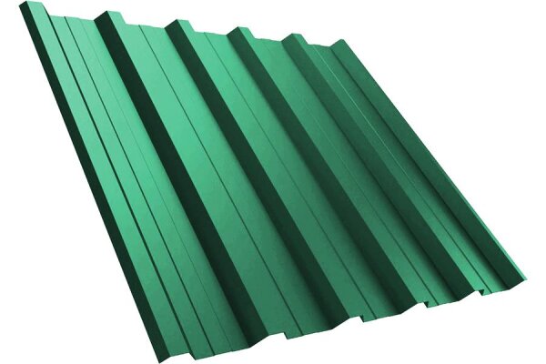Trapezblech T35DR Dachprofil 0,70 mm Stärke 25µm Standardpolyester 1080 mm Minzgrün mit Antikondensbeschichtung