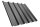 Trapezblech T35DR Dachprofil 0,75 mm Stärke 25µm Standardpolyester 1080 mm Graualuminium mit Antikondensbeschichtung