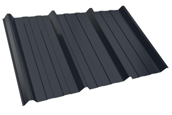 Trapezblech T45P Dachprofil 0,70 mm Stärke 25µm Standardpolyester 1047 mm Anthrazit