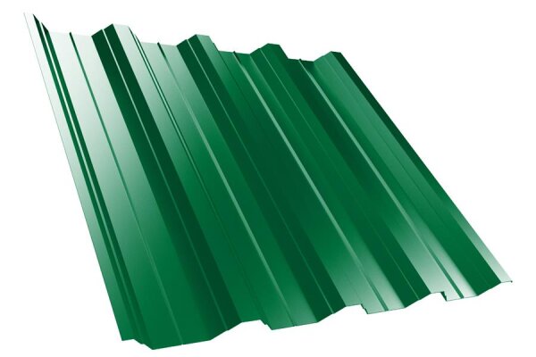 Trapezblech T50P Dachprofil 0,50 mm Stärke 25µm Standardpolyester 1085 mm Minzgrün