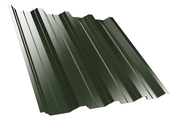 Trapezblech T50P Dachprofil 0,50 mm Stärke 35µm Polyester Matt-Grobkörnig 1085 mm Grün