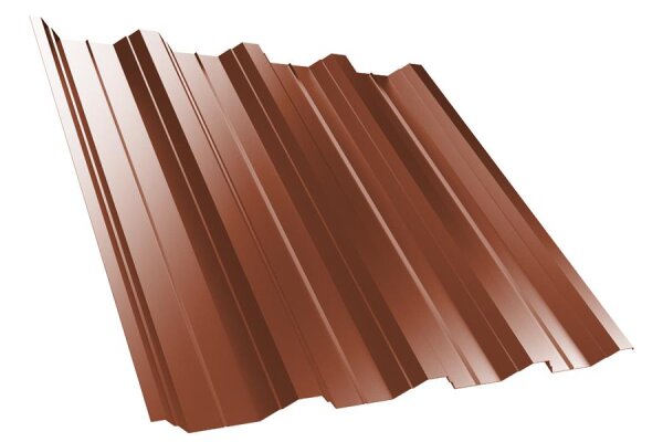 Trapezblech T50P Dachprofil 0,63 mm Stärke 25µm Standardpolyester 1085 mm Grauweiss