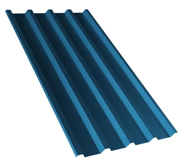 Trapezblech T55P Dachprofil 0,50 mm Stärke 25µm Standardpolyester 980 mm Enzianblau