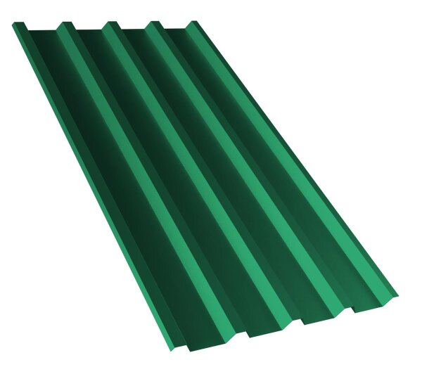 Trapezblech T55P Dachprofil 0,70 mm Stärke 25µm Standardpolyester 980 mm Minzgrün mit Antikondensbeschichtung