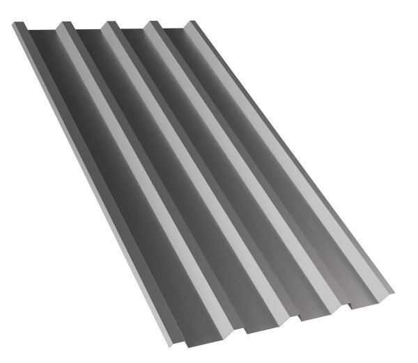 Trapezblech T55P Dachprofil 0,70 mm Stärke 25µm Standardpolyester 980 mm Weissaluminium