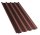 Trapezblech T55P Dachprofil 0,75 mm Stärke 25µm Standardpolyester 980 mm Rotbraun mit Antikondensbeschichtung