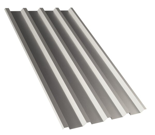 Trapezblech T55P Dachprofil 0,75 mm Stärke 25µm Standardpolyester 980 mm Grauweiss