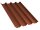Trapezblech T60P Dachprofil 0,50 mm Stärke 50µm Purlak 1058 mm Ziegelrot