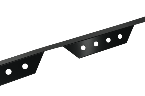 Zahnblech Trapezblech T18DR/T20M Traufe gelocht L=1100mm, 25µm Standardpoly - Weissaluminium