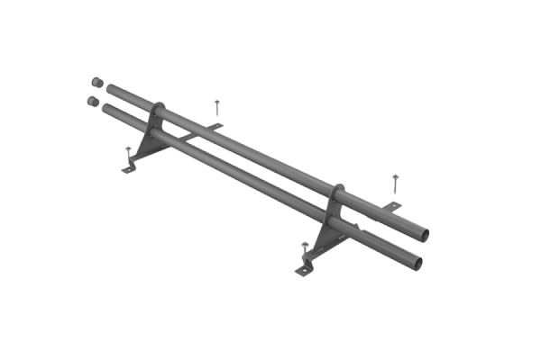 Schneefangrohr 2,00m Chromoxidgrün SET