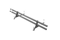 Schneefangrohr 2,00m Anhtrazit SET