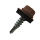 Schrauben Überlappung/Kantteile 4,8 x 19/20mm  Enzianblau, 250Stk/Pkg.