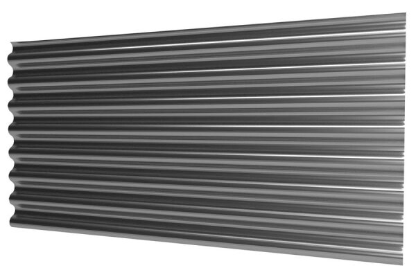 Wellblech Dach PF25 0,50mm, Deckbreite 1080mm, 35µm Matt-Grob-Polyester